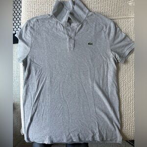 Men’s Lacoste slim fit polo size XL grey